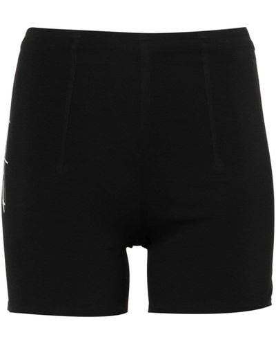 Y-3 Pantalones cortos de running con logo - Negro