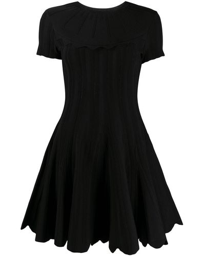 Valentino フレア ニットドレス - ブラック