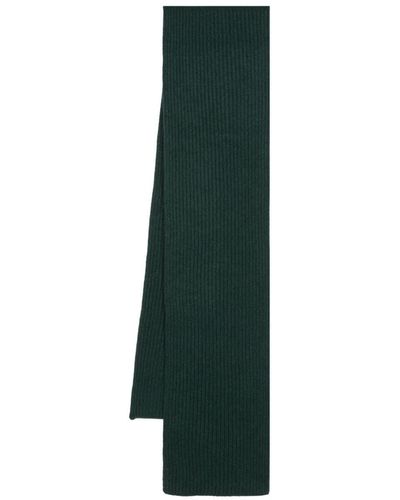 Boglioli Ribbed-knit Cashmere Scarf - Green
