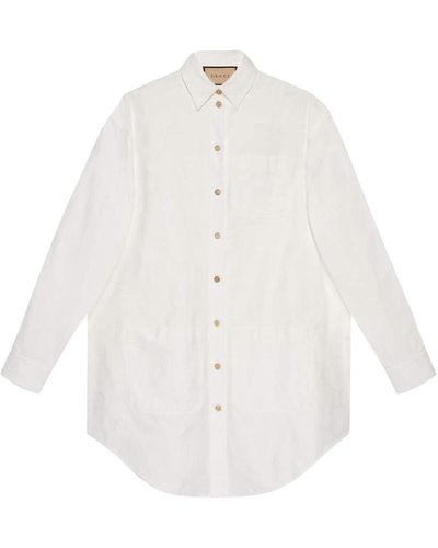 Gucci Hemd mit Knöpfen - Weiß