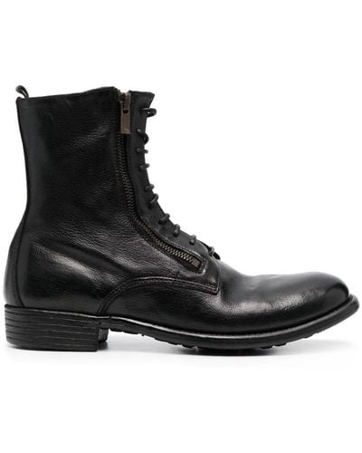 Officine Creative Lexikon 149 Leather Boots - Black