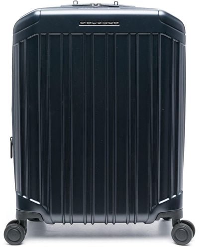 Piquadro Cabin Size Zipped luggage Bag - Blue
