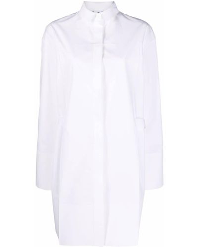 Off-White c/o Virgil Abloh Long-line Long-sleeve Shirt - White