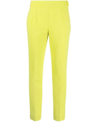 Moschino Pantalones con cierre de botón lateral - Amarillo
