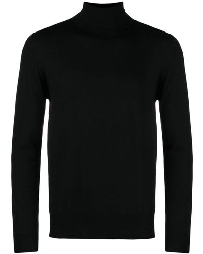 Cruciani Roll-neck Wool Sweater - Black