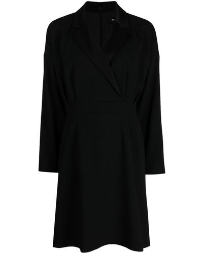 Paule Ka Sleeveless Blazer Dress - Black