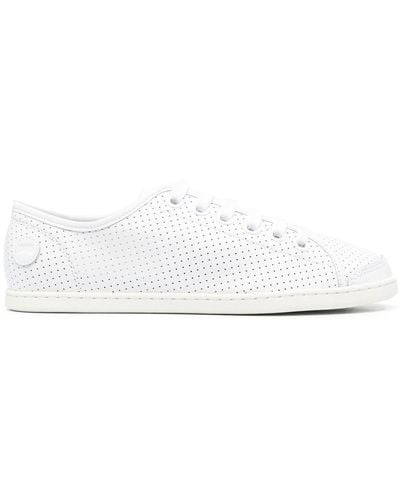 Camper Perforated Leather Trainers - White