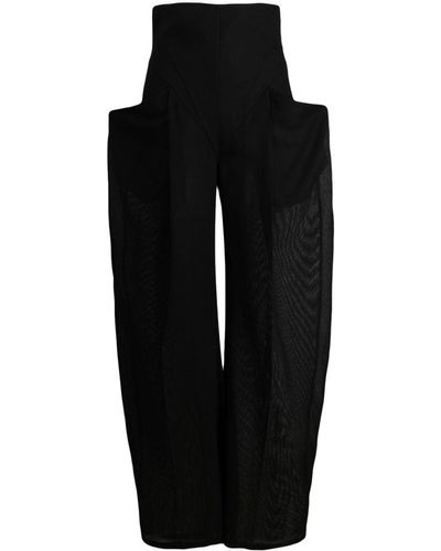 ALESSANDRO VIGILANTE Pantalones con aberturas - Negro