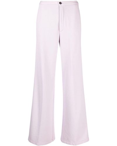 Forte Forte High-waisted Cotton Palazzo Trousers - Pink
