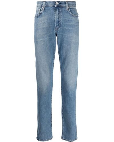 Citizens of Humanity Jeans Met Logopatch - Blauw