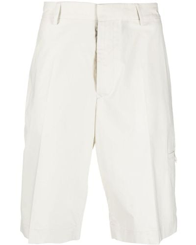 Lardini Pleat-detail Bermuda Shorts - White