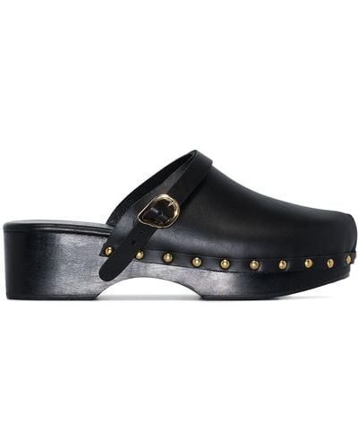 Ancient Greek Sandals Classic Closed 55mm Studded Clogs - Black