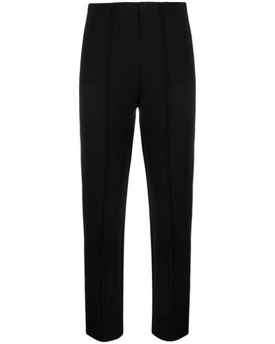 Sportmax Plain Straight-leg Trousers - Black