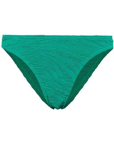 Bondeye Christy Seersucker Bikini Bottoms - Green