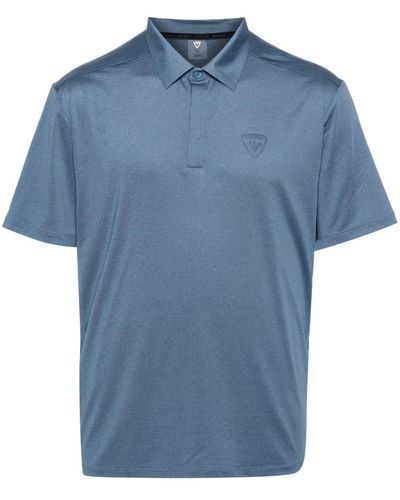 Rossignol Raised-logo Polo Shirt - Blue