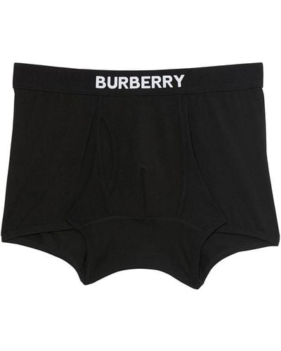 Burberry Cotton Boxer Shorts - Black