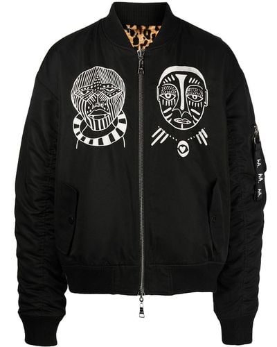 Haculla Chaqueta bomber con logo bordado - Negro