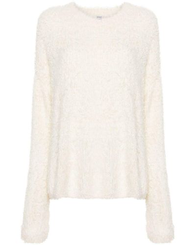 Totême Brushed-effect Silk Sweater - White