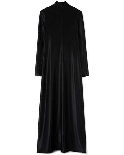 Jil Sander High-neck Jersey Maxi Dress - Black