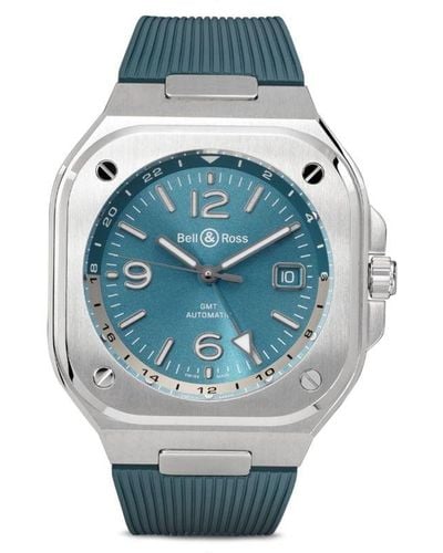 Bell & Ross Br-05 Gmt Horloge (41 Mm) - Blauw