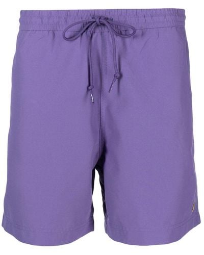 Carhartt Logo-patch Swim Shorts - Purple