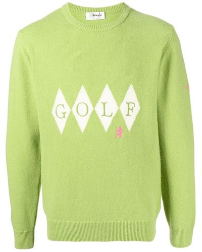 Pringle of Scotland Diamond Heritage Golf Sweater - Green