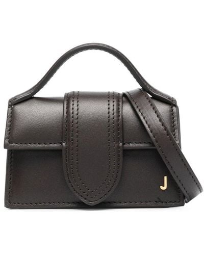 Jacquemus Le Petit Bambino Leather Shoulder Bag - Black