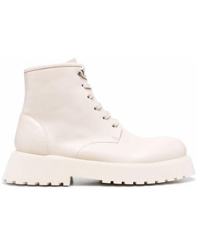 Marsèll Ankle Leather Boots - Natural