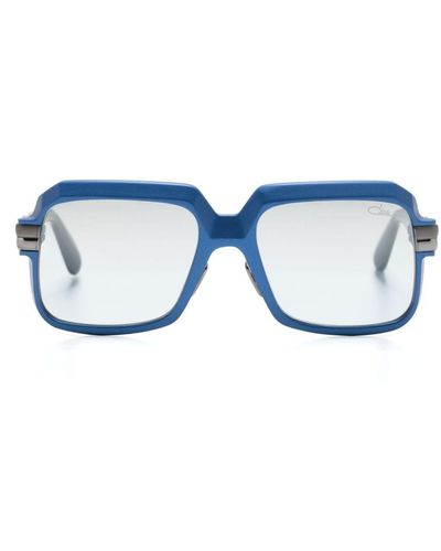 Cazal 607/3 Sonnenbrille mit eckigem Gestell - Blau
