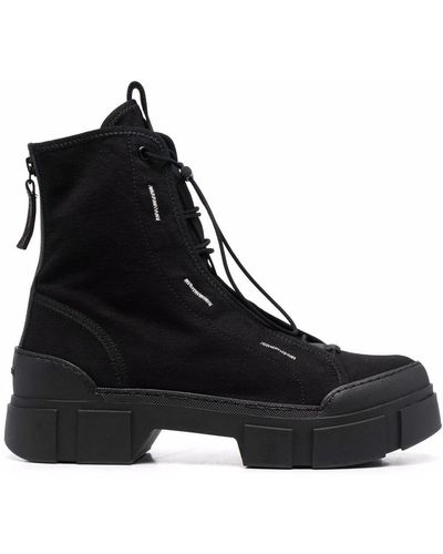 Vic Matié Chunky Lace-up Boots - Black