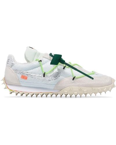 NIKE X OFF-WHITE Waffle Racer Sp "electric Green" Trainers - White