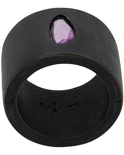 Parts Of 4 'Sistema' Ring mit rosa Saphir - Grau