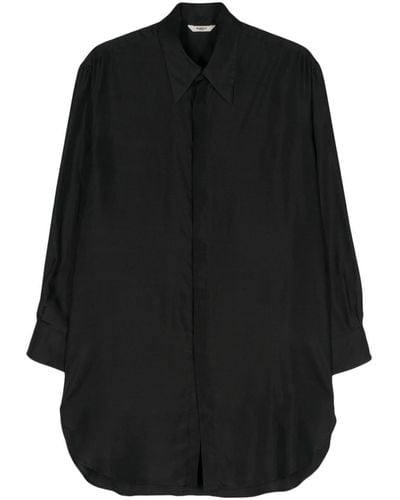 Barena Lela Pura Silk Shirt - Black