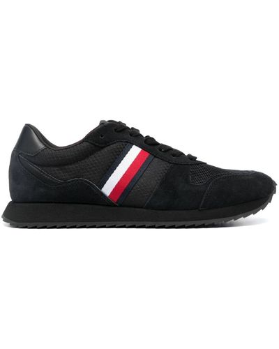 Tommy Hilfiger Signature Tape Runner Sneakers - Black