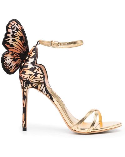 Sophia Webster Chiara 110mm Heeled Sandals - Metallic