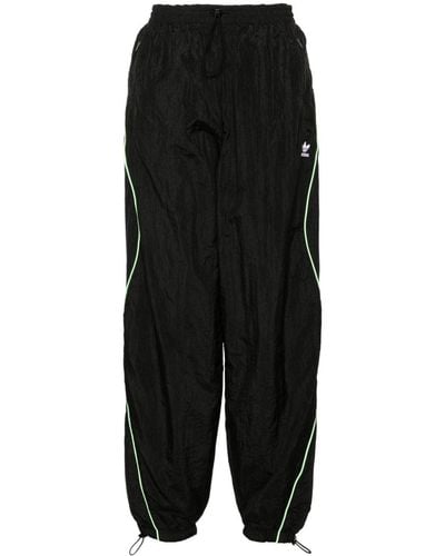 adidas Parachute Crinkled Track Trousers - Black