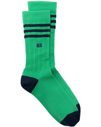 adidas Originals X Wales Bonner colour-block socks - Verde
