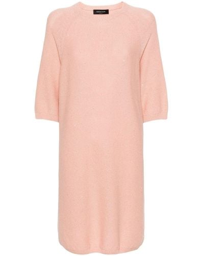 Fabiana Filippi Sequinned Sweater Dress - Pink