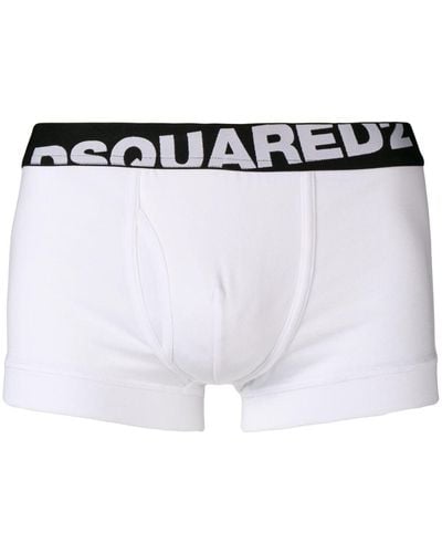 DSquared² Logo Waistband Boxers - White