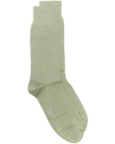 Paul Smith Logo-print Ankle-length Socks - Green