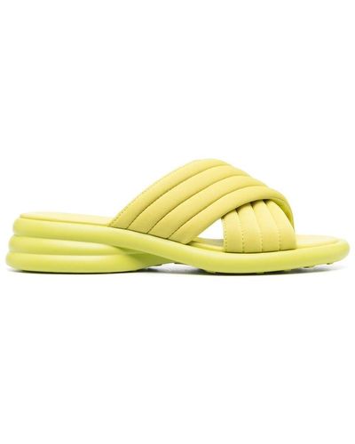 Camper Spiro Crossover-strap Sandals - Yellow