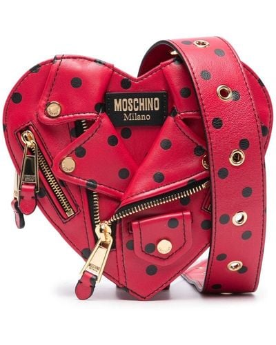 Moschino Biker Belt Bag - Red