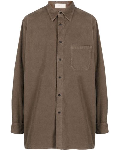 The Row Idro Corduroy Shirt - Brown