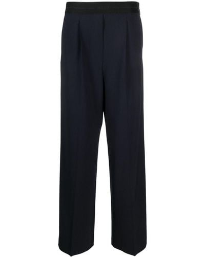 MSGM Wide-leg Tailored Pants - Blue