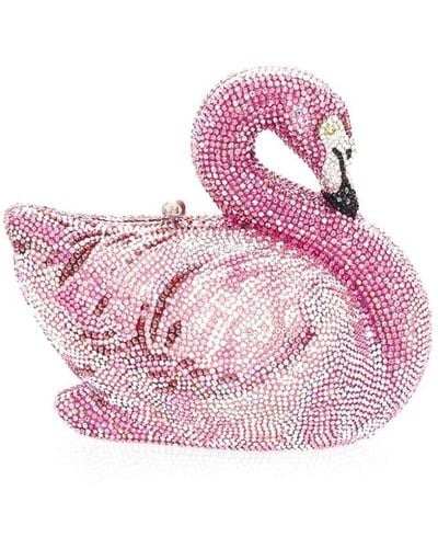 Judith Leiber Bolso de mano Flamingo con detalles de cristal - Rosa