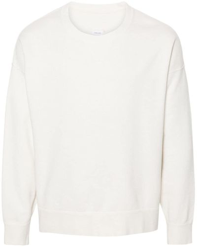 Visvim Drop-shoulder Cotton Blend Sweatshirt - White