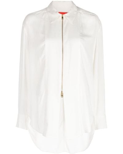 Manning Cartell Blusa con zip Hit Play - Bianco