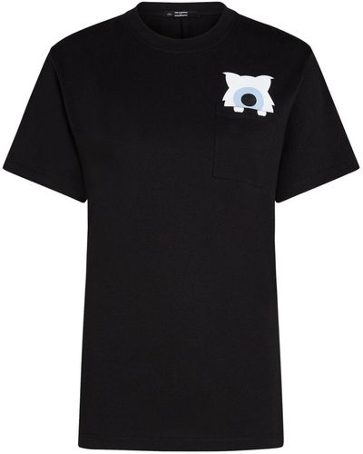 Karl Lagerfeld X Darcel Disappoints T-shirt Van Biologisch Katoen - Zwart