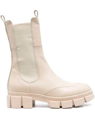 Karl Lagerfeld Chelsea-Boots 50mm - Natur