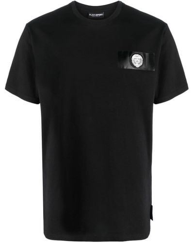 Philipp Plein T-shirt Met Wapenschild - Zwart